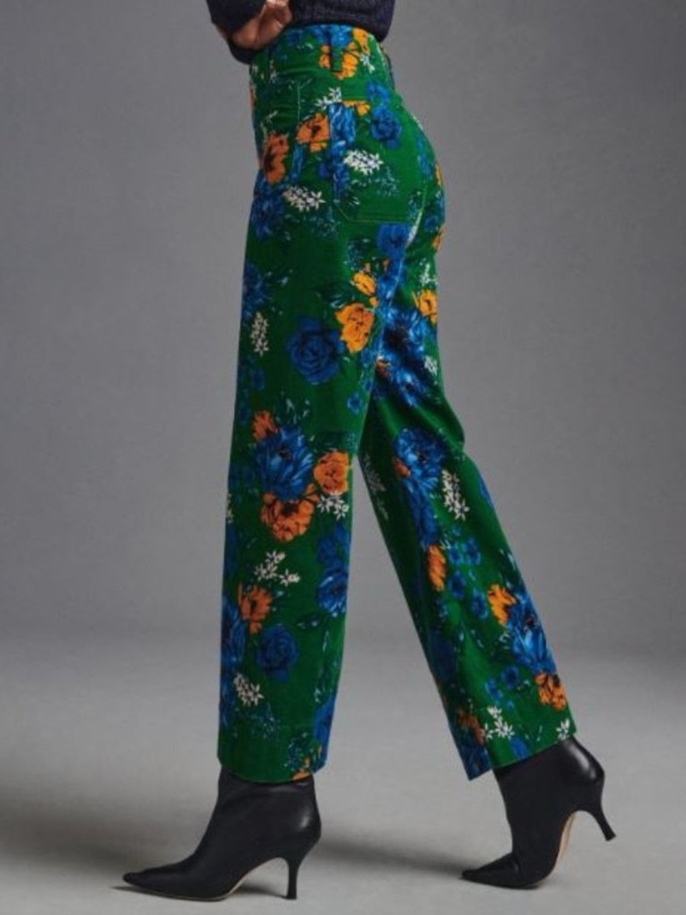 Anthropologie Maeve Colette floral wide leg cropped pants - Picture 3 of 9